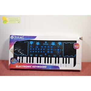 First Act Discovery Electronic Keyboard Blue Stars